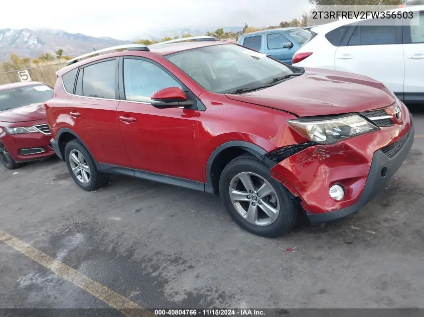 2015 Toyota Rav4 Xle VIN: 2T3RFREV2FW356503 Lot: 40804766