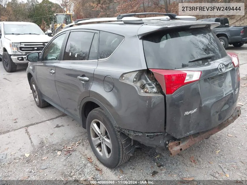 2015 Toyota Rav4 Xle VIN: 2T3RFREV3FW249444 Lot: 40805868