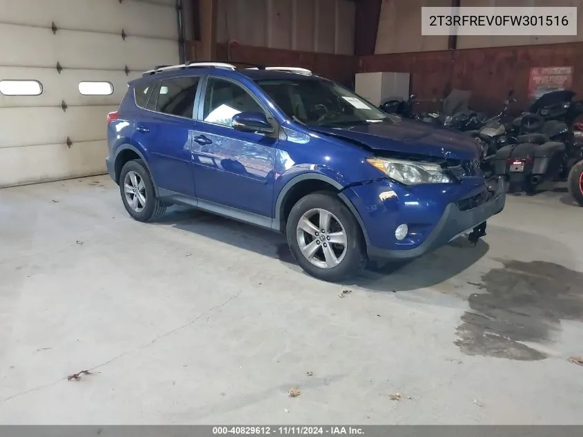 2015 Toyota Rav4 Xle VIN: 2T3RFREV0FW301516 Lot: 40829612