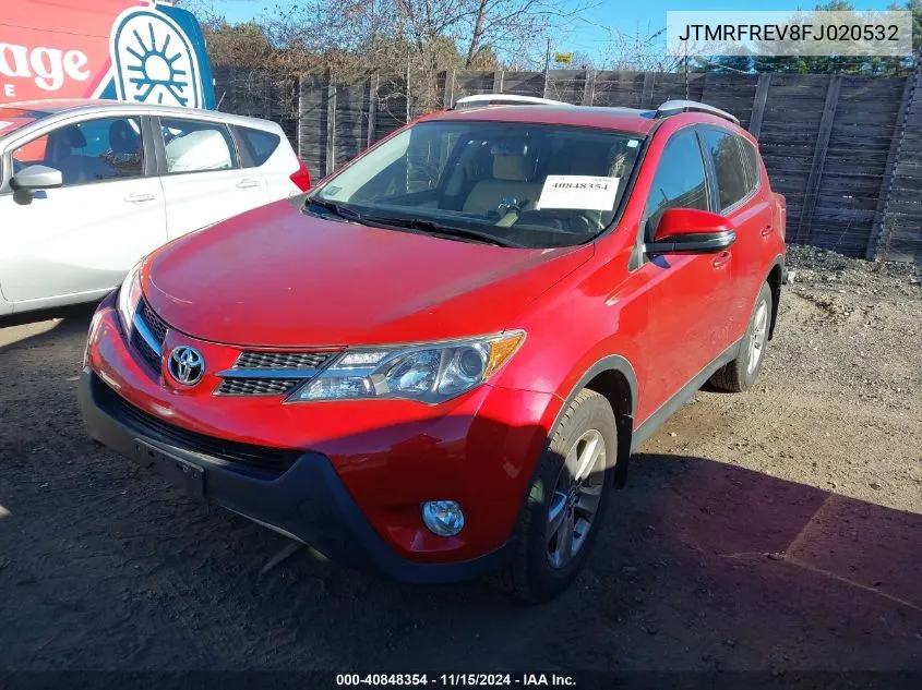 2015 Toyota Rav4 Xle VIN: JTMRFREV8FJ020532 Lot: 40848354