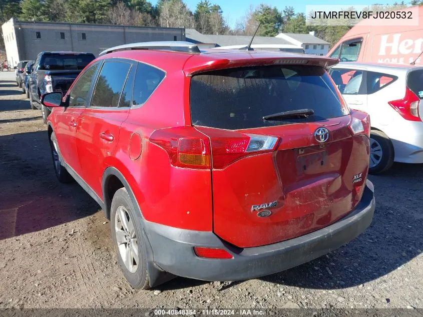 2015 Toyota Rav4 Xle VIN: JTMRFREV8FJ020532 Lot: 40848354