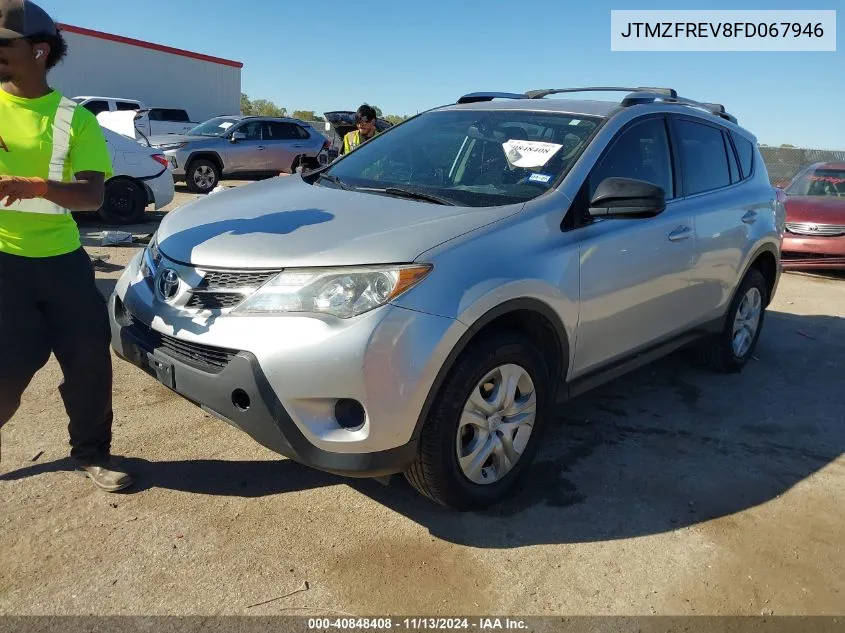 2015 Toyota Rav4 Le VIN: JTMZFREV8FD067946 Lot: 40848408