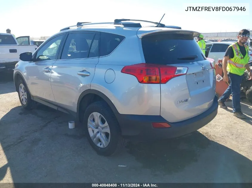 2015 Toyota Rav4 Le VIN: JTMZFREV8FD067946 Lot: 40848408