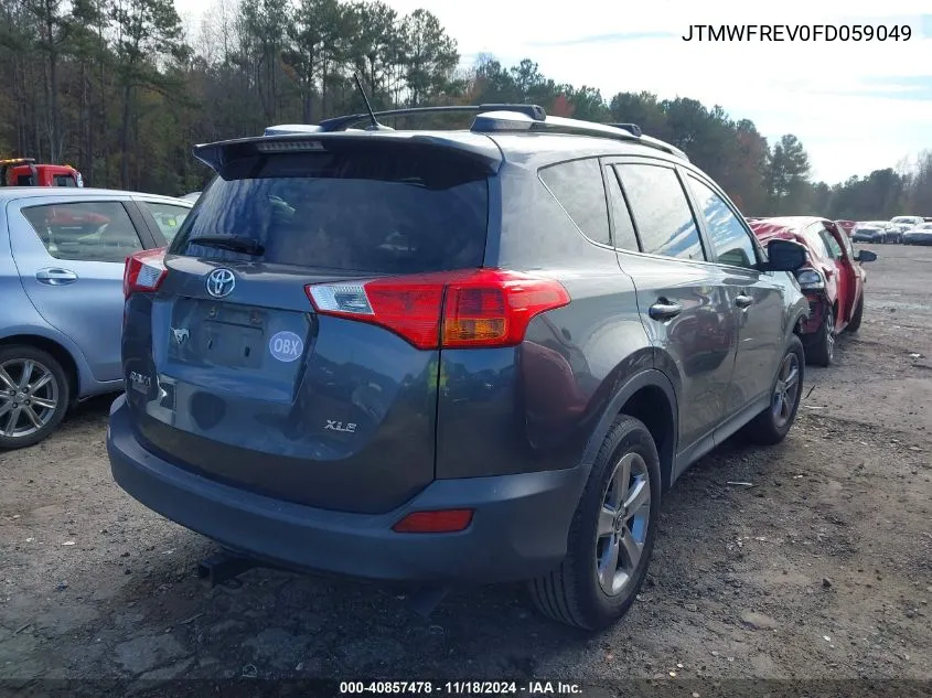 2015 Toyota Rav4 Xle VIN: JTMWFREV0FD059049 Lot: 40857478