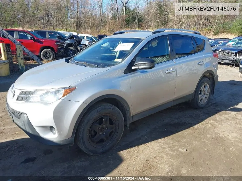 2015 Toyota Rav4 Le VIN: JTMBFREV2FD146076 Lot: 40865381