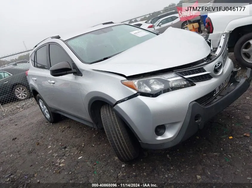 2015 Toyota Rav4 Le VIN: JTMZFREV1FJ046177 Lot: 40868096