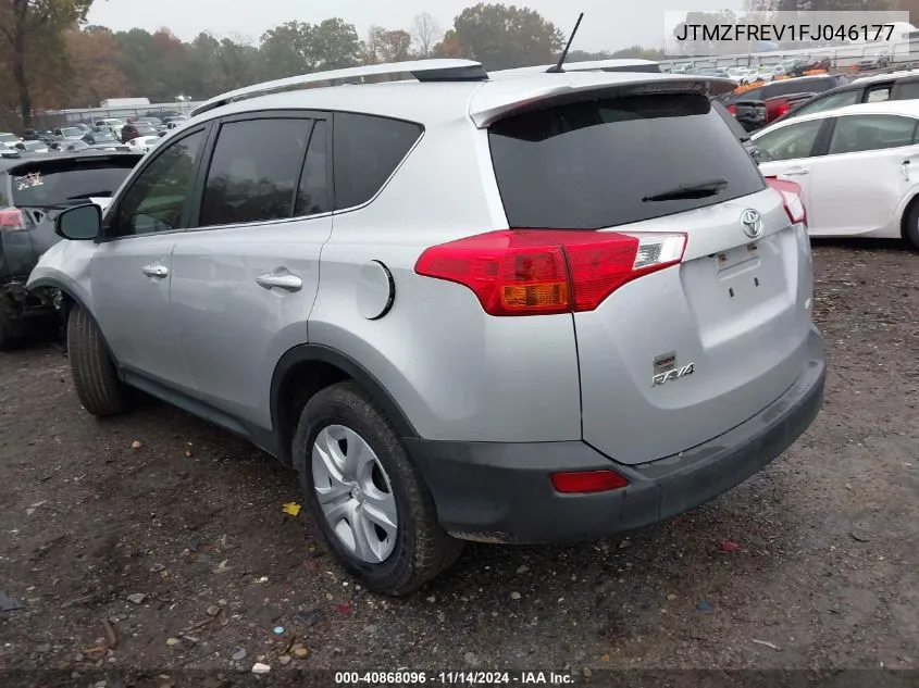 2015 Toyota Rav4 Le VIN: JTMZFREV1FJ046177 Lot: 40868096