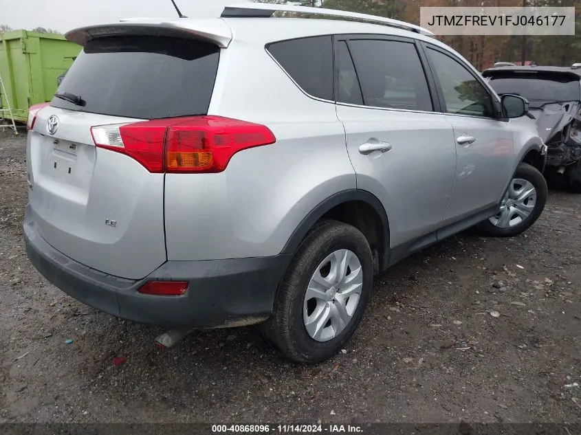 2015 Toyota Rav4 Le VIN: JTMZFREV1FJ046177 Lot: 40868096