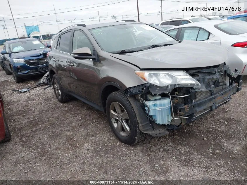 2015 Toyota Rav4 Xle VIN: JTMRFREV4FD147678 Lot: 40871134