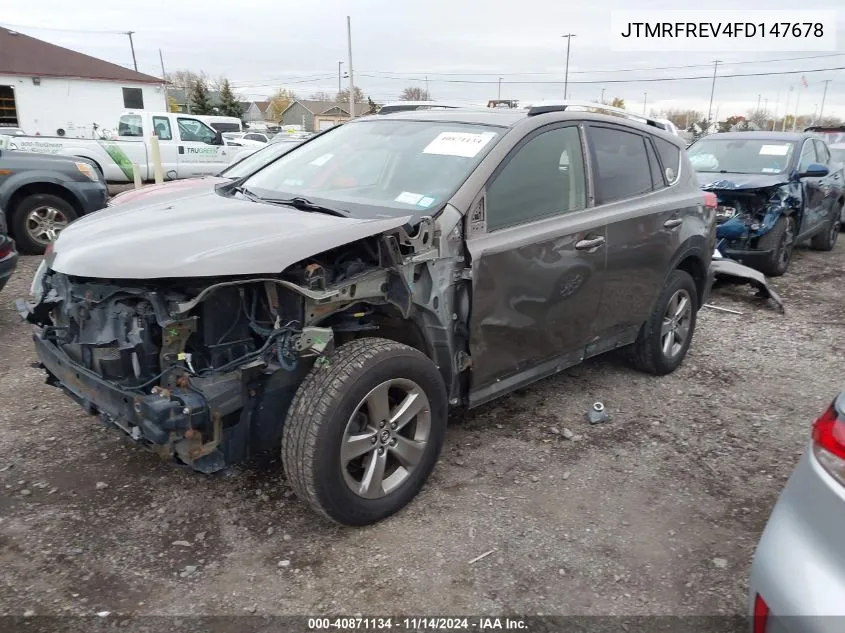 2015 Toyota Rav4 Xle VIN: JTMRFREV4FD147678 Lot: 40871134