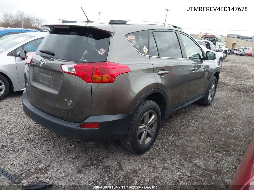 2015 Toyota Rav4 Xle VIN: JTMRFREV4FD147678 Lot: 40871134