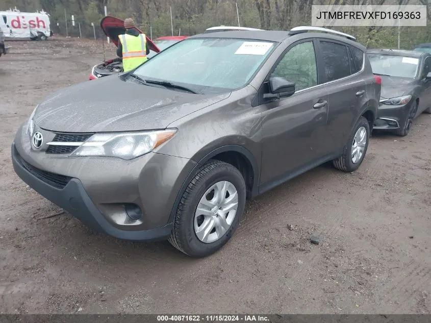 2015 Toyota Rav4 Le VIN: JTMBFREVXFD169363 Lot: 40871622