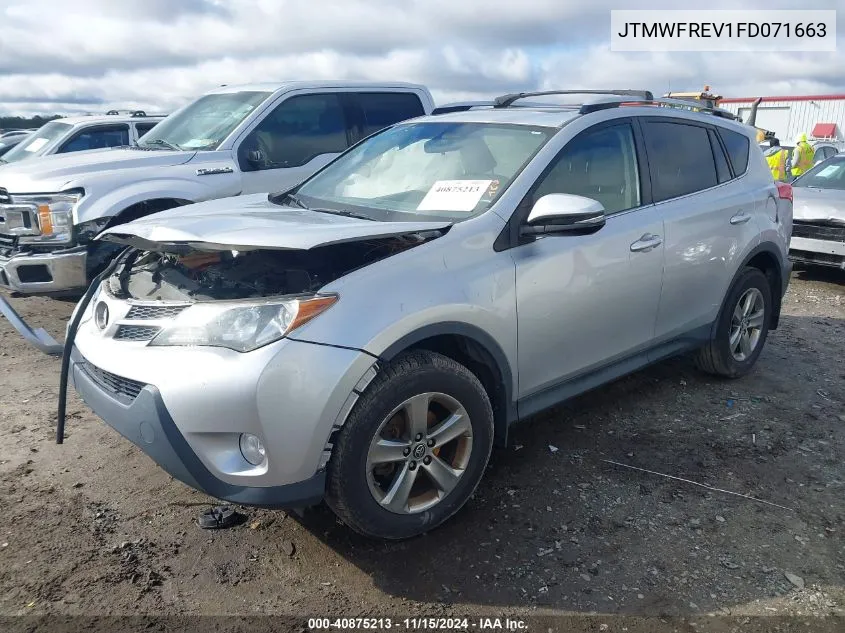 2015 Toyota Rav4 Xle VIN: JTMWFREV1FD071663 Lot: 40875213