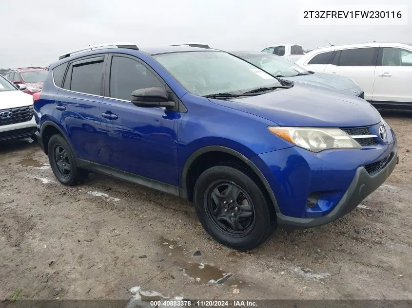 2015 Toyota Rav4 Le VIN: 2T3ZFREV1FW230116 Lot: 40883378