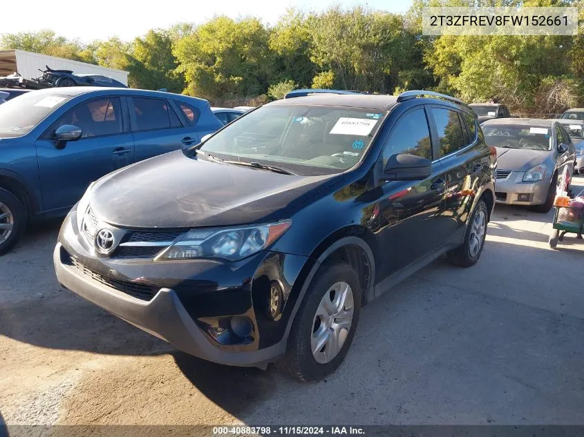 2015 Toyota Rav4 Le VIN: 2T3ZFREV8FW152661 Lot: 40883798