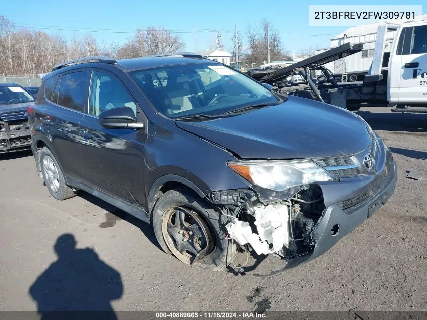 2015 Toyota Rav4 Le VIN: 2T3BFREV2FW309781 Lot: 40889665