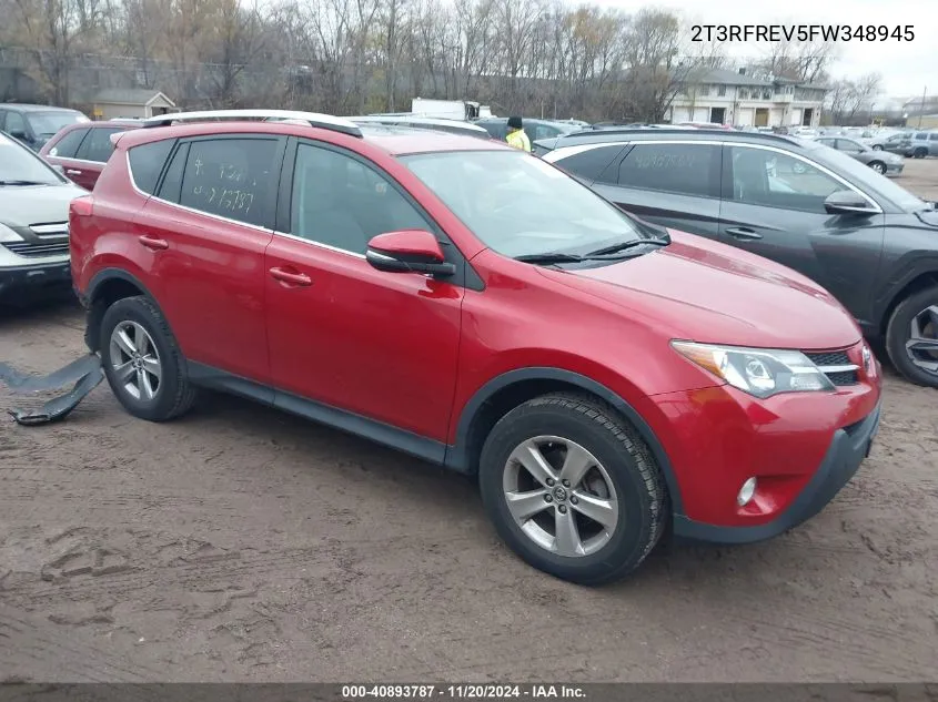 2015 Toyota Rav4 Xle VIN: 2T3RFREV5FW348945 Lot: 40893787