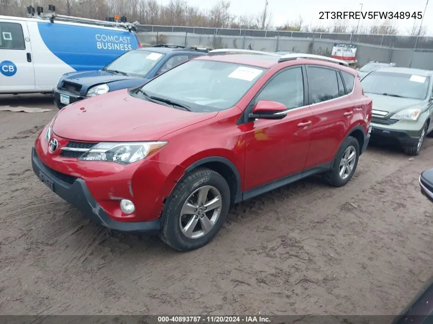 2015 Toyota Rav4 Xle VIN: 2T3RFREV5FW348945 Lot: 40893787