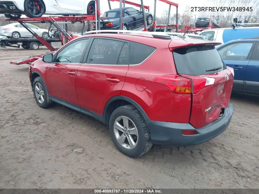 2015 Toyota Rav4 Xle VIN: 2T3RFREV5FW348945 Lot: 40893787