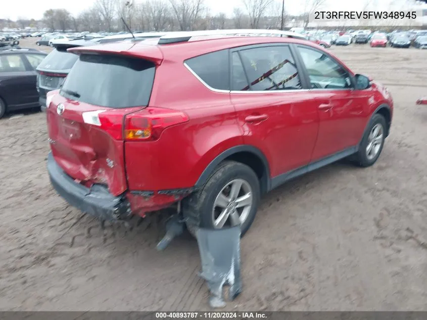 2015 Toyota Rav4 Xle VIN: 2T3RFREV5FW348945 Lot: 40893787