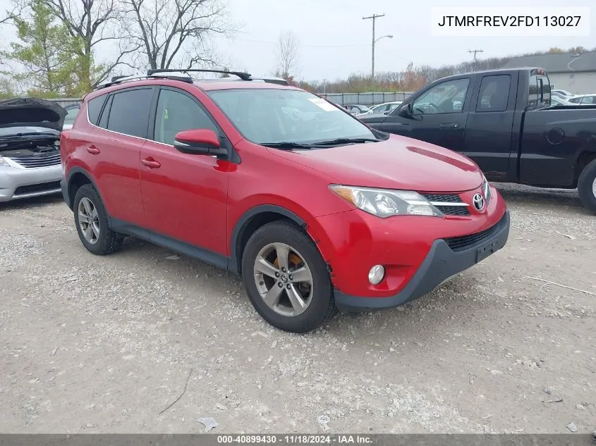 2015 Toyota Rav4 Xle VIN: JTMRFREV2FD113027 Lot: 40899430