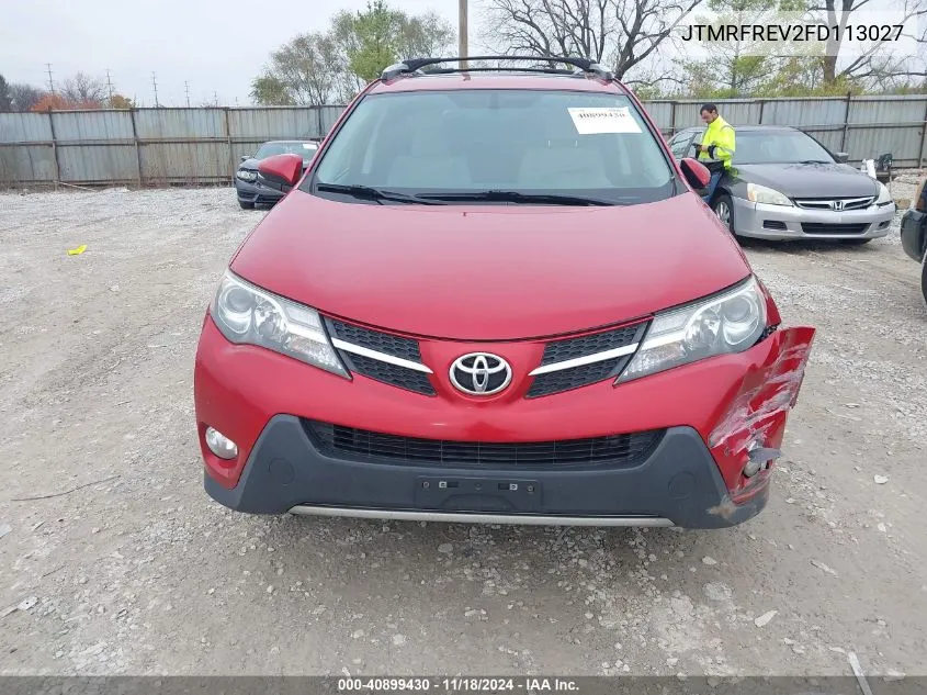 2015 Toyota Rav4 Xle VIN: JTMRFREV2FD113027 Lot: 40899430