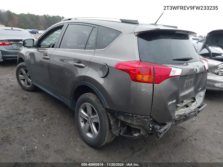 2015 Toyota Rav4 Xle VIN: 2T3WFREV9FW233235 Lot: 40900816