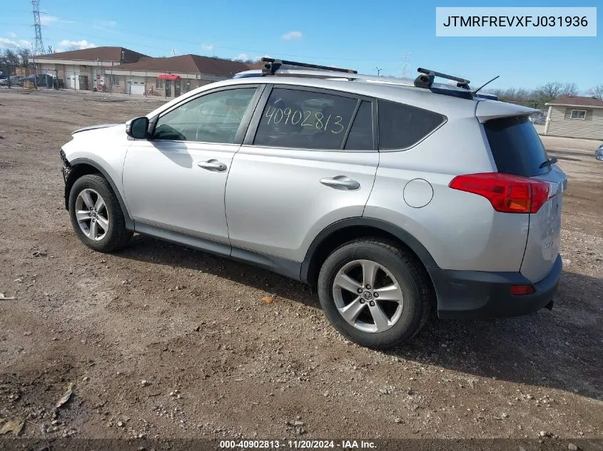 2015 Toyota Rav4 Xle VIN: JTMRFREVXFJ031936 Lot: 40902813