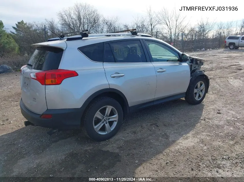 2015 Toyota Rav4 Xle VIN: JTMRFREVXFJ031936 Lot: 40902813