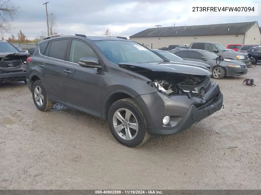 2015 Toyota Rav4 Xle VIN: 2T3RFREV4FW407094 Lot: 40902899