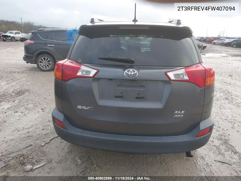 2015 Toyota Rav4 Xle VIN: 2T3RFREV4FW407094 Lot: 40902899