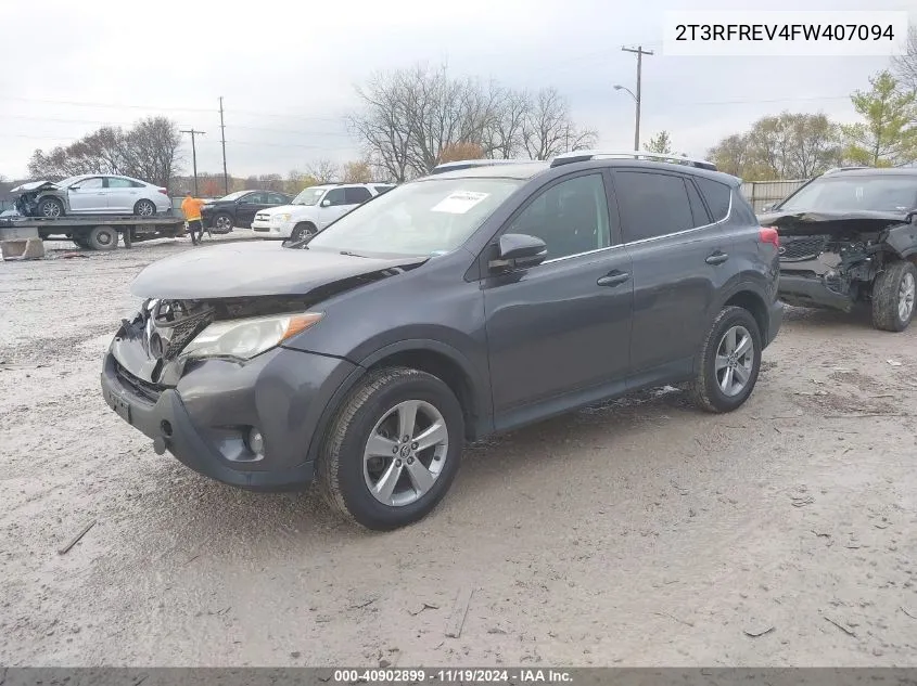 2015 Toyota Rav4 Xle VIN: 2T3RFREV4FW407094 Lot: 40902899