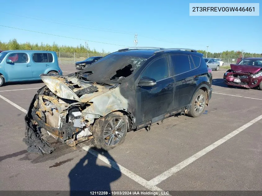 2016 Toyota Rav4 Xle VIN: 2T3RFREV0GW446461 Lot: 12112259