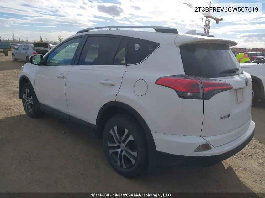 2016 Toyota Rav4 Le VIN: 2T3BFREV6GW507619 Lot: 12115588