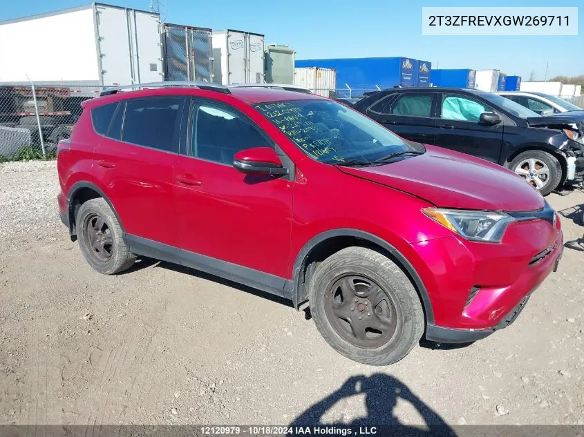 2016 Toyota Rav4 VIN: 2T3ZFREVXGW269711 Lot: 12120979