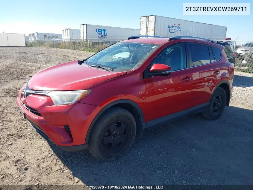 2016 Toyota Rav4 VIN: 2T3ZFREVXGW269711 Lot: 12120979