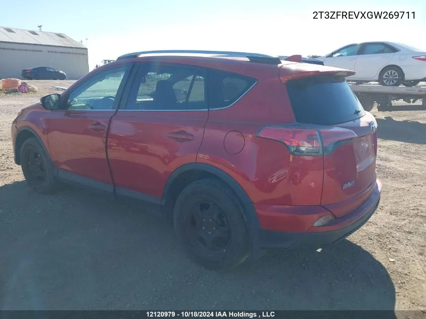 2016 Toyota Rav4 VIN: 2T3ZFREVXGW269711 Lot: 12120979