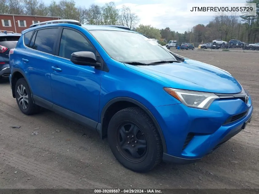 2016 Toyota Rav4 Le VIN: JTMBFREV0GJ055729 Lot: 39289587