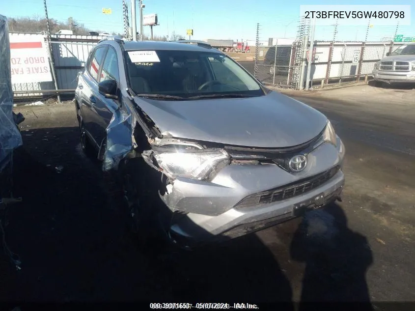 2T3BFREV5GW480798 2016 Toyota Rav4 Le