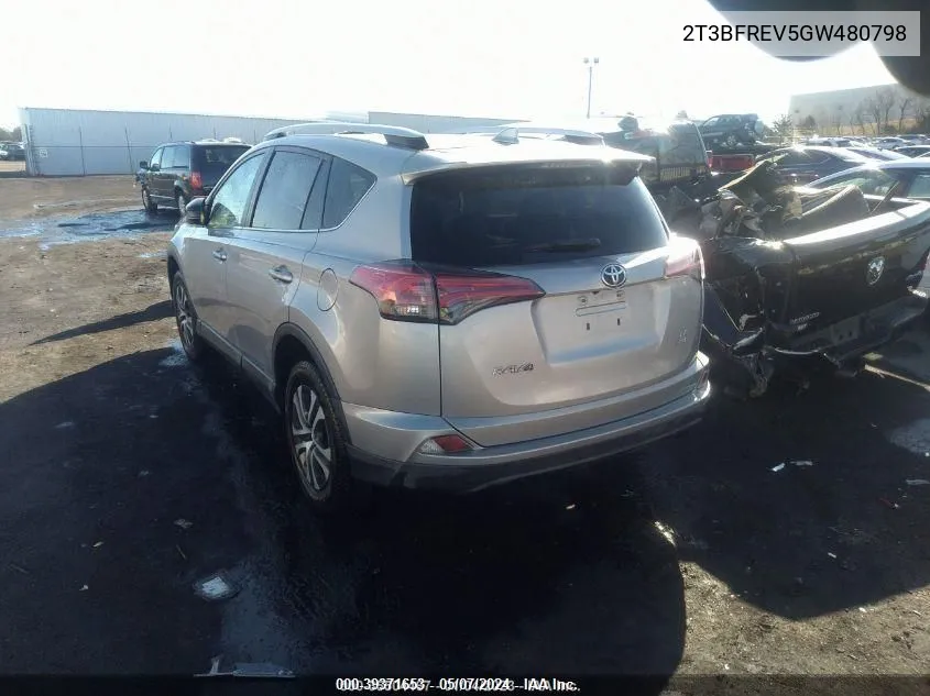 2T3BFREV5GW480798 2016 Toyota Rav4 Le