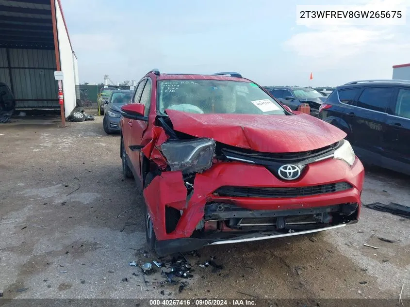 2T3WFREV8GW265675 2016 Toyota Rav4 Xle