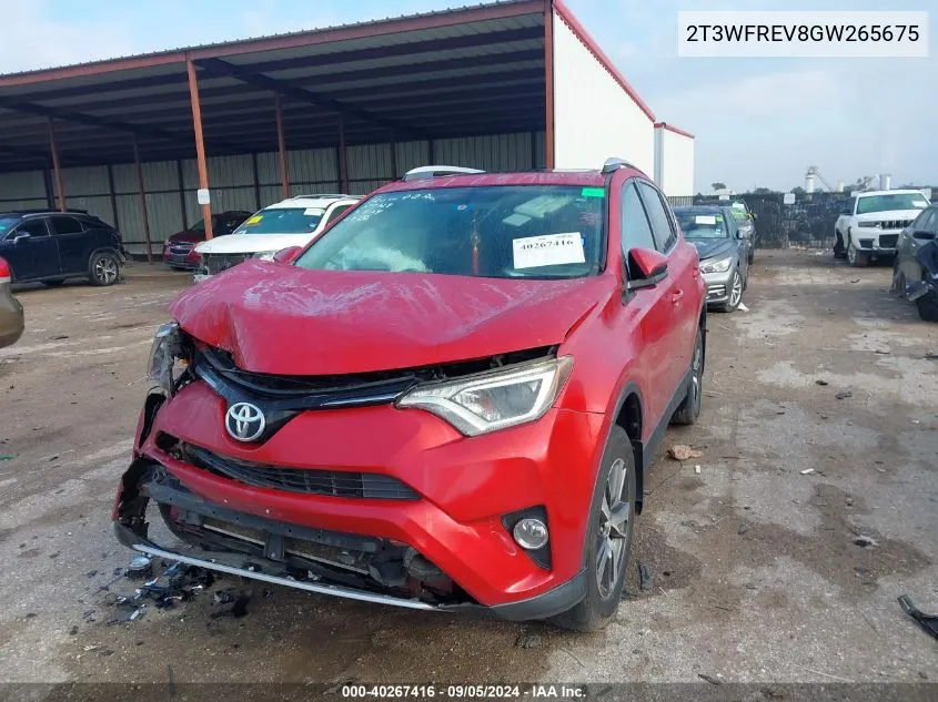 2T3WFREV8GW265675 2016 Toyota Rav4 Xle