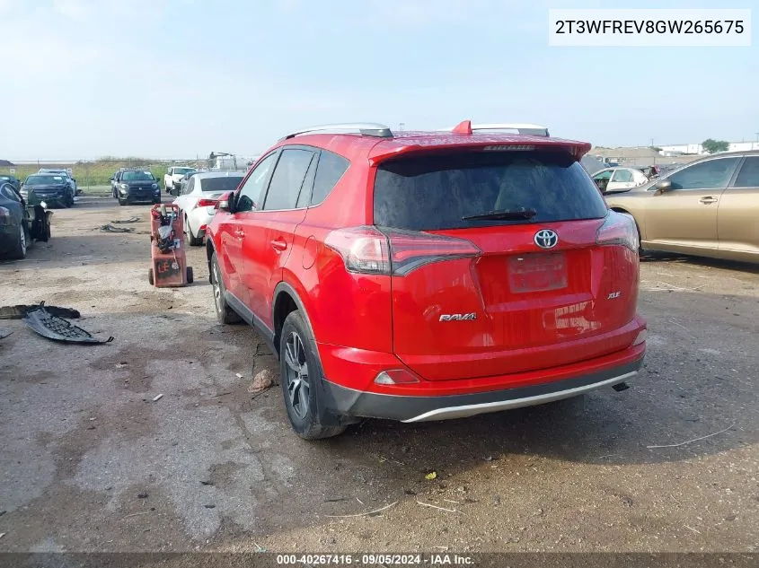 2T3WFREV8GW265675 2016 Toyota Rav4 Xle