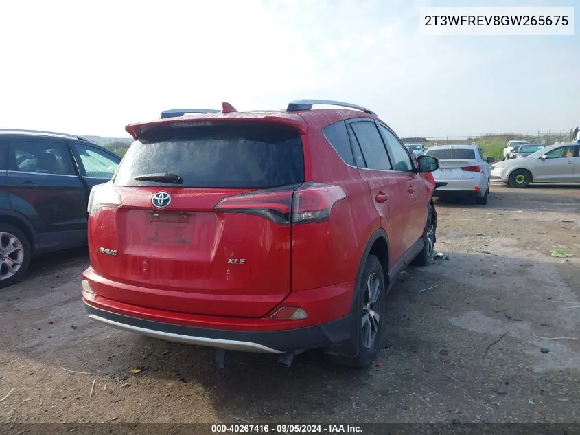 2T3WFREV8GW265675 2016 Toyota Rav4 Xle