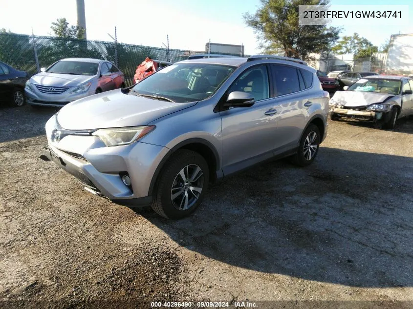 2T3RFREV1GW434741 2016 Toyota Rav4 Xle