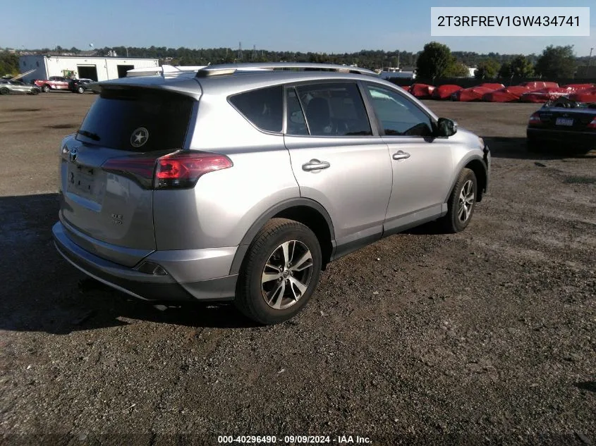 2T3RFREV1GW434741 2016 Toyota Rav4 Xle