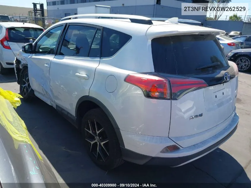 2T3NFREVXGW262529 2016 Toyota Rav4 Se