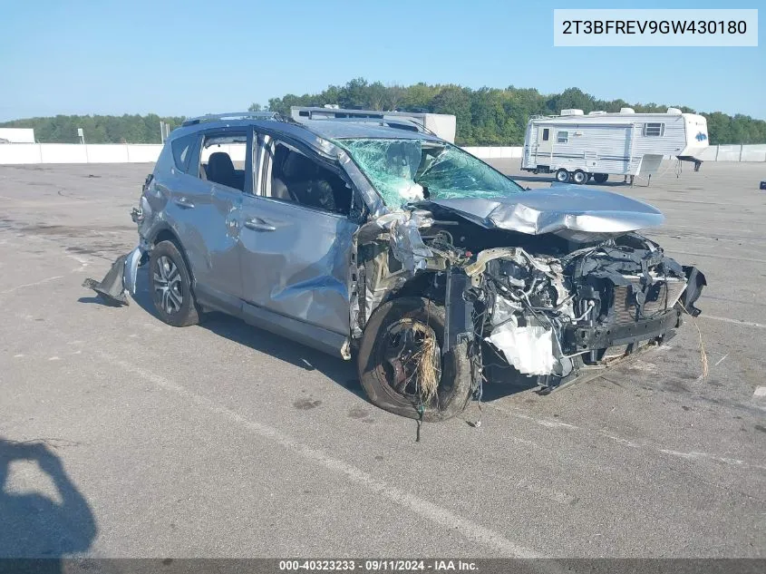 2016 Toyota Rav4 Le VIN: 2T3BFREV9GW430180 Lot: 40323233