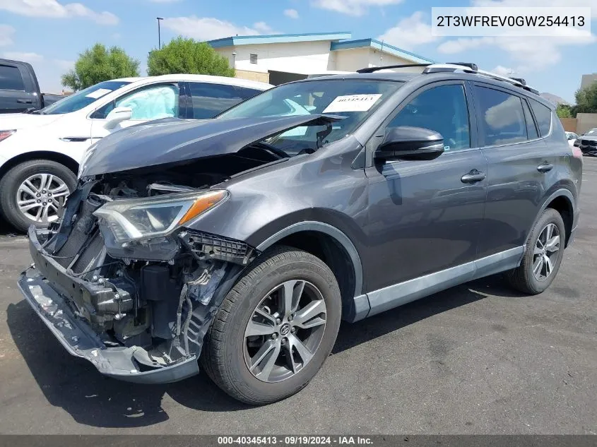 2016 Toyota Rav4 Xle VIN: 2T3WFREV0GW254413 Lot: 40345413