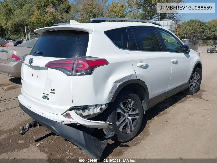 2016 Toyota Rav4 Le VIN: JTMBFREV1GJ088559 Lot: 40364511